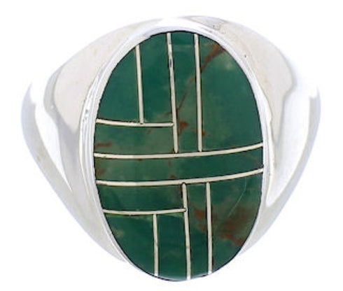 Turquoise Sterling Silver Southwest Jewelry Ring Size 8-3/4 WX42137