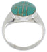 Genuine Sterling Silver Jewelry Turquoise Ring Size 8-3/4 WX42162