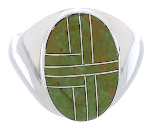 Sterling Silver Turquoise Southwest Ring Size 9-1/2 YX87393