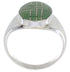 Turquoise Inlay Sterling Silver Southwestern Ring Size 8-3/4 WX42237