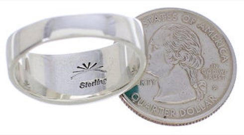 Multicolor Native American Design Silver Ring Size 11-1/4 TX41978