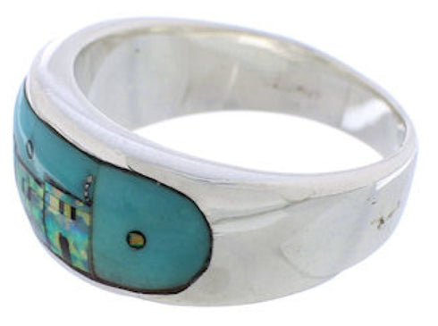 Multicolor Native American Design Southwest Ring Size 9-1/2 TX42000