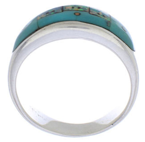 Multicolor Native American Design Southwest Ring Size 9-1/2 TX42000