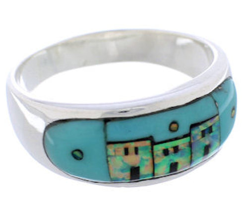 Native American Design Multicolor Southwest Ring Size 12-1/4 TX42016