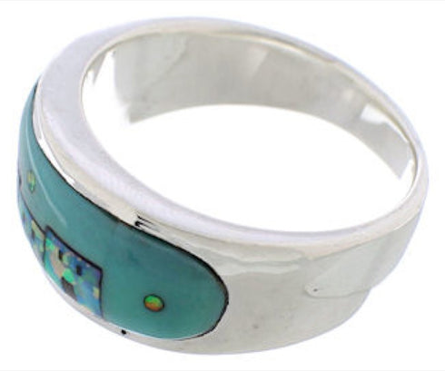 Native American Design Multicolor Jewelry Ring Size 9-1/4 TX42033