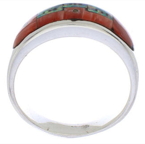 Native American Design Southwest Multicolor Ring Size 11-1/4 TX42045