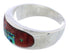 Southwest Pueblo Design Multicolor Ring Size 11-1/4 TX42088
