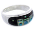 Native American Design Silver Multicolor Ring Size 9-1/2 TX42104