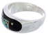 Native American Design Silver Multicolor Ring Size 12-1/4 TX42100