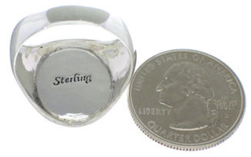 Southwest Native American Design Multicolor Ring Size 12-1/2 TX42219