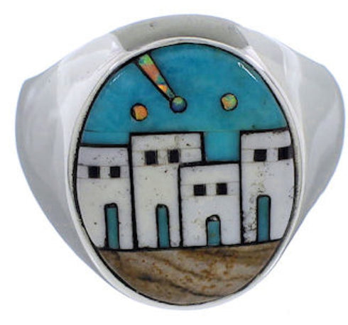 Native American Design Southwest Multicolor Ring Size 11-1/2 TX42241