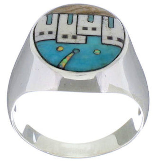 Native American Design Southwest Multicolor Ring Size 11-1/4 TX42242