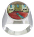 Native American Design Southwest Multicolor Ring Size 9-1/2 TX42245