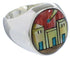 Native American Design Southwest Multicolor Ring Size 11-1/4 TX42248