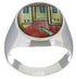 Native American Design Southwest Multicolor Ring Size 11-1/4 TX42248