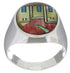 Native American Design Southwest Multicolor Ring Size 9-3/4 TX42253