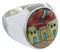 Native American Design Southwest Multicolor Ring Size 12-1/4 TX42254