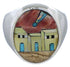Native American Design Southwest Multicolor Ring Size 12-1/4 TX42254
