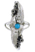 Turquoise Sterling Silver Southwest Jewelry Ring Size 5-3/4 TX42556