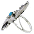 Turquoise Sterling Silver Southwest Jewelry Ring Size 4-3/4 TX42473