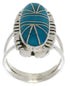 Sterling Silver Turquoise Inlay Southwest Ring Size 4-3/4 TX28410
