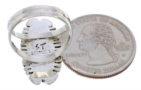 Sterling Silver Turquoise Ring Southwestern Jewelry Size 5-3/4 TX28415