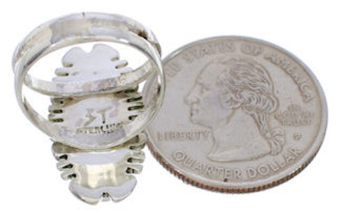 Sterling Silver Turquoise Southwestern Jewelry Ring Size 5-1/4 TX28423