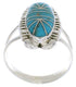 Sterling Silver Turquoise Southwest Ring Jewelry Size 8-3/4 TX28466