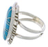 Turquoise Sterling Silver Jewelry Southwestern Ring Size 5-1/4 TX28482
