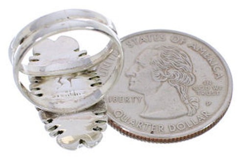 Turquoise Sterling Silver Jewelry Southwestern Ring Size 5-1/4 TX28482