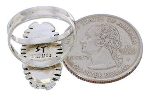 Southwestern Sterling Silver Turquoise Ring Jewelry Size 6-1/4 TX28520