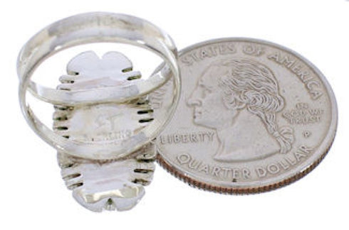 Southwest Sterling Silver Turquoise Ring Size 5-3/4 TX28525