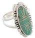 Southwest Sterling Silver Turquoise Jewelry Ring Size 7-3/4 TX28532