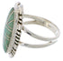 Southwest Sterling Silver Turquoise Jewelry Ring Size 7-3/4 TX28532