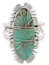 Sterling Silver Turquoise Inlay Jewelry Ring Size 5-1/4 TX28536