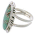 Sterling Silver Turquoise Inlay Jewelry Ring Size 5-1/4 TX28536
