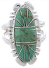 Genuine Sterling Silver Turquoise Jewelry Ring Size 4-3/4 TX28541