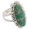 Sterling Silver Jewelry Turquoise Southwestern Ring Size 7-3/4 TX28565