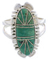 Sterling Silver Jewelry Turquoise Southwestern Ring Size 7-3/4 TX28565
