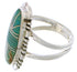 Southwestern Sterling Silver Turquoise Inlay Ring Size 5-3/4 TX28581