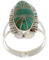 Southwest Sterling Silver Turquoise Inlay Ring Size 5-1/4 TX28582