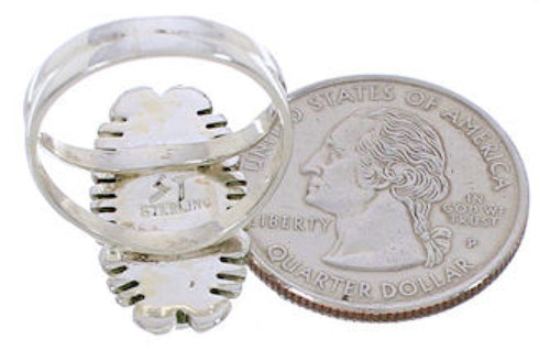 Sterling Silver Turquoise Southwest Jewelry Ring Size 5-1/4 TX28644