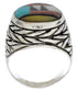 Multicolor Sterling Silver Southwest Ring Size 8-1/2 EX50804