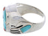 Multicolor Inlay Bear Paw Genuine Sterling Silver Ring Size 9-3/4 EX50811