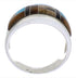 Sterling Silver Multicolor Southwest Ring Size 6-3/4 EX50841