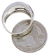 Sterling Silver Southwest Multicolor Inlay Ring Size 7-1/2 EX50901