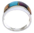 Genuine Sterling Silver And Multicolor Ring Size 8-1/2 EX50903
