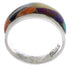 Southwest Multicolor And Sterling Silver Ring Size 6-1/2 EX50912