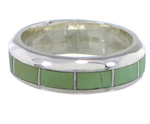 Southwestern Authentic Sterling Silver Turquoise Ring Size 6 TX40074