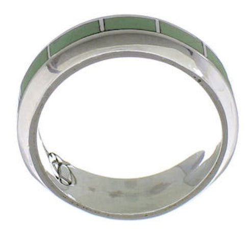 Southwestern Authentic Sterling Silver Turquoise Ring Size 6 TX40074